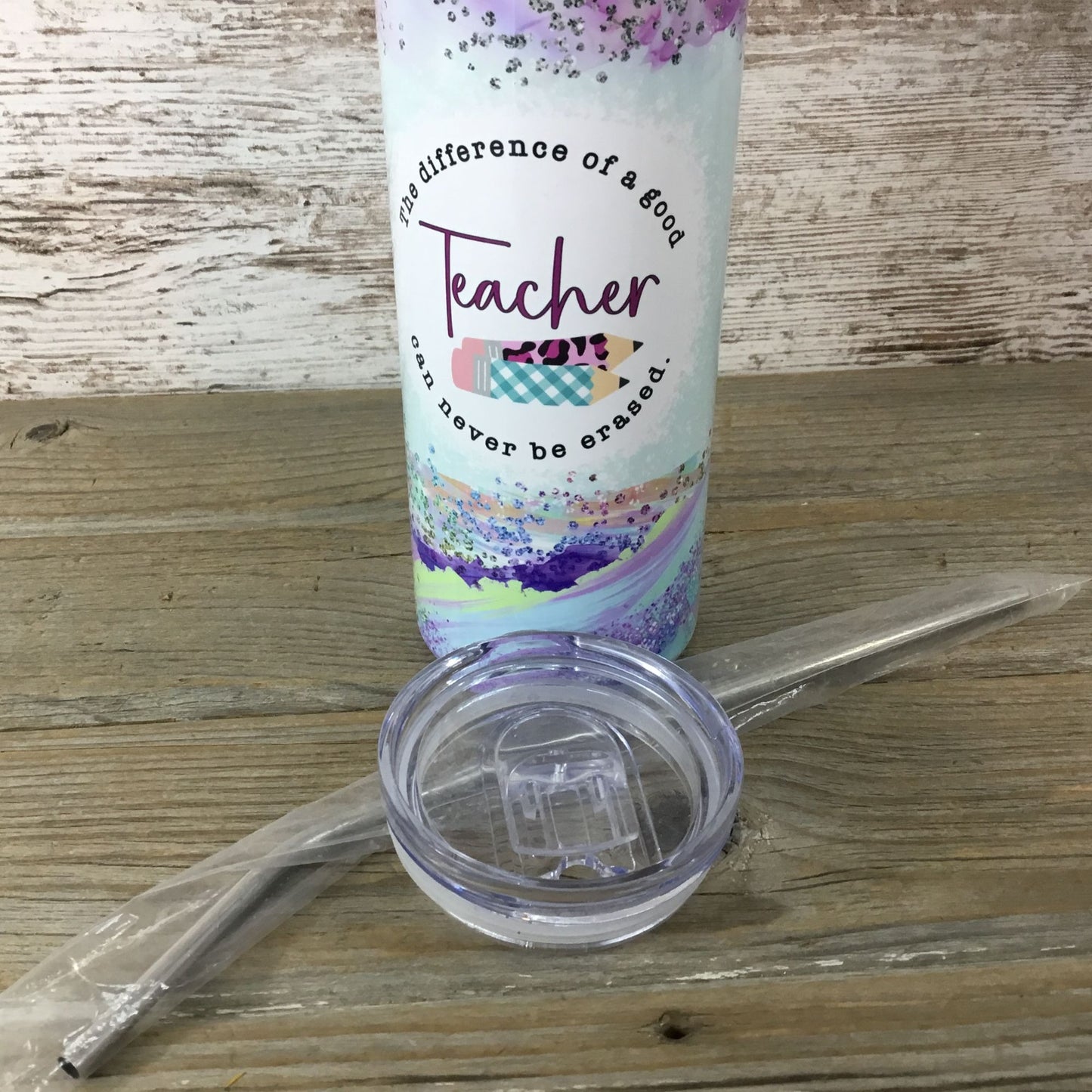 The Difference of a Good Teacher Can Never Be Erased 20 oz Skinny Tumbler