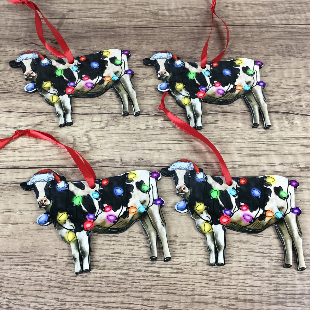 Christmas Dairy Cow Ornament
