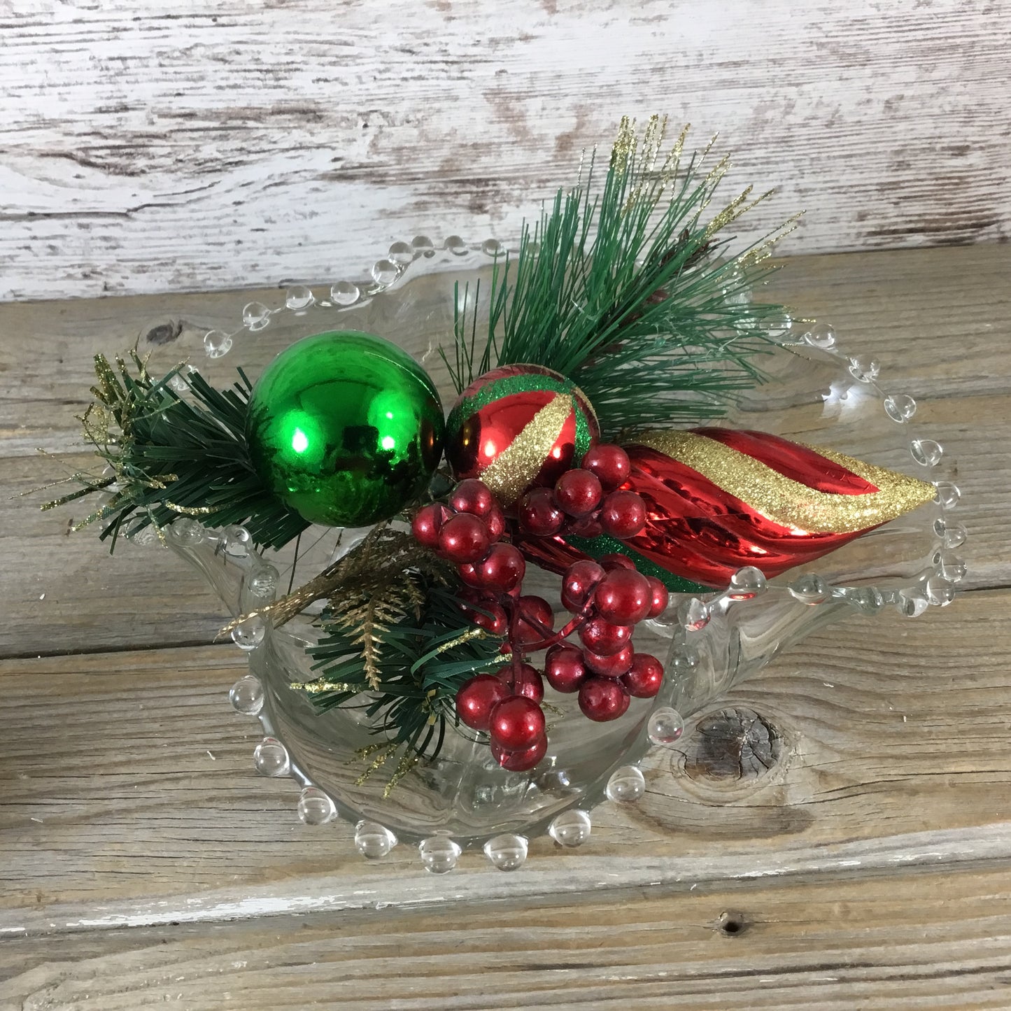 Imperial Glass Candlewick Clear Crimped Edge Bowl