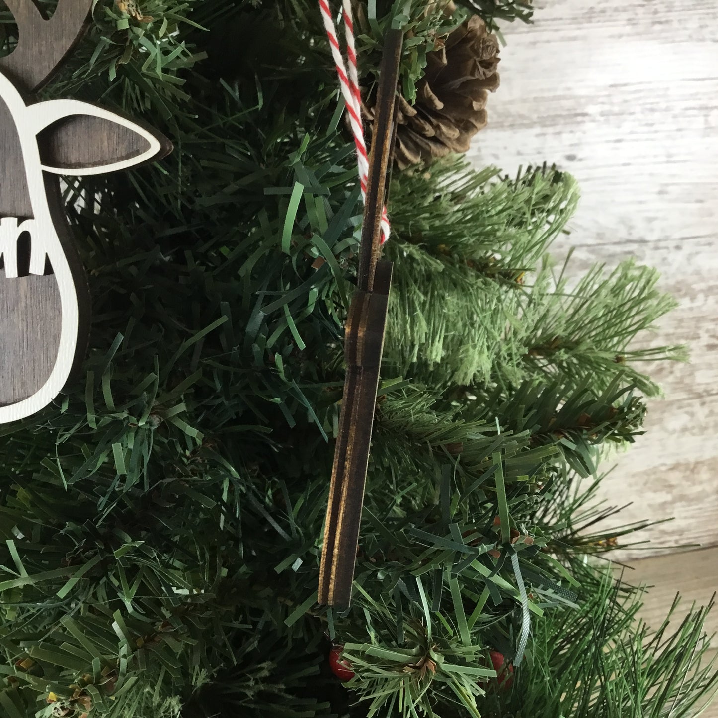 Personalized Name Reindeer Christmas Ornament