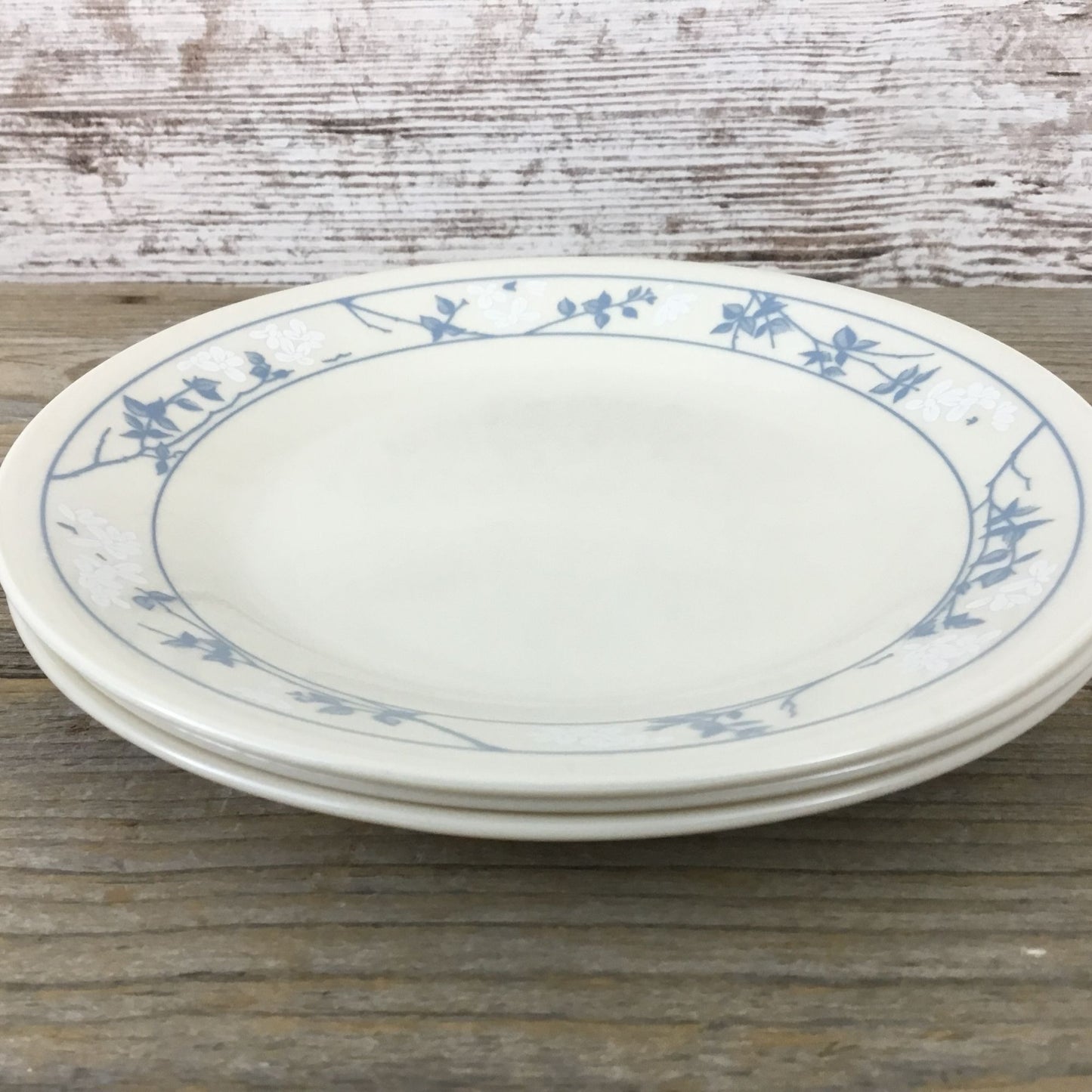 Set Of 3 Corelle First Of Spring Bread/Salad Plates 6.75" Beige/Sandstone & Blue