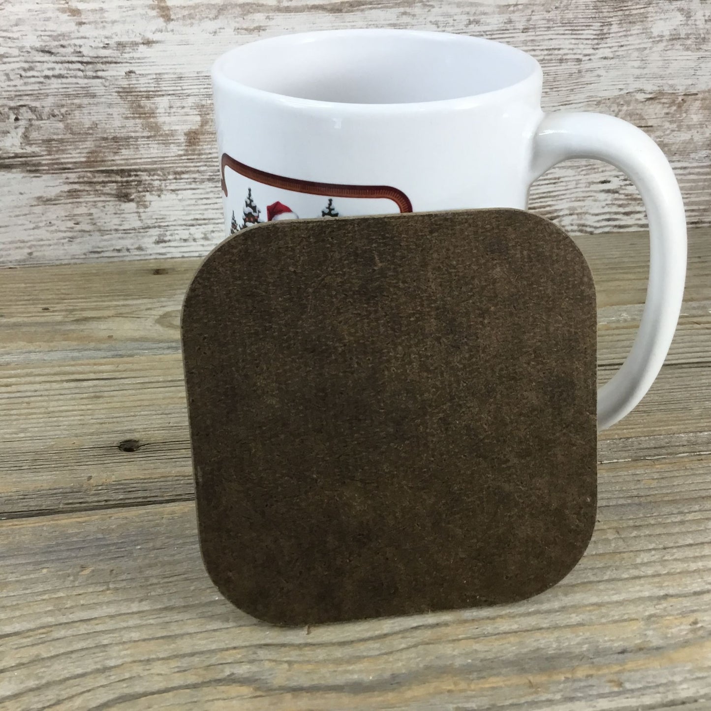 Christmas Tea 15 Oz Ceramic Mug & Hardboard Coaster Set