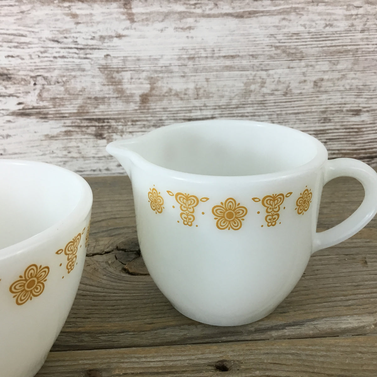 Vintage Brown and Gold Plastic Butterfly Cups Plastic 