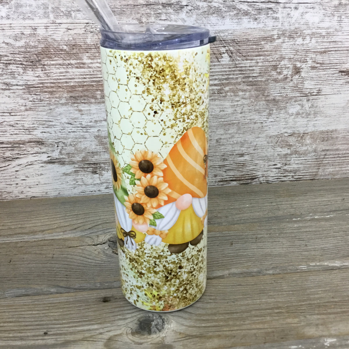 20 oz Skinny Be Your Own Sunshine Gnome Tumbler by Cedar Country