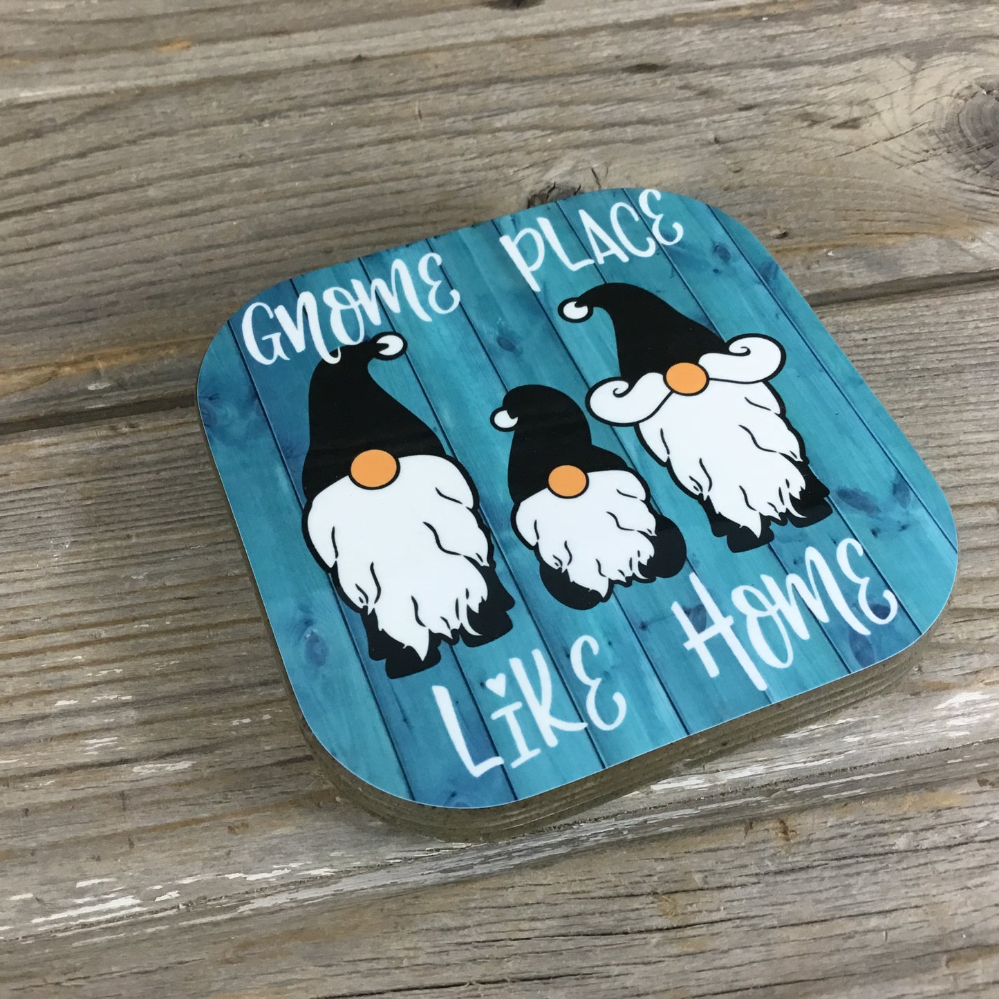 Gnome Place Like Home Coasters