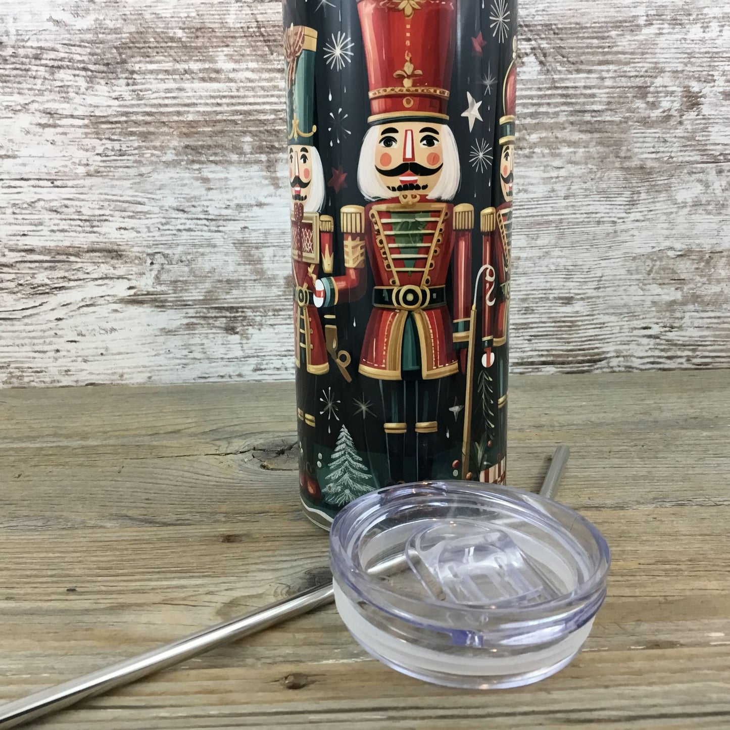 Nutcracker Christmas 20 oz Skinny Tumbler