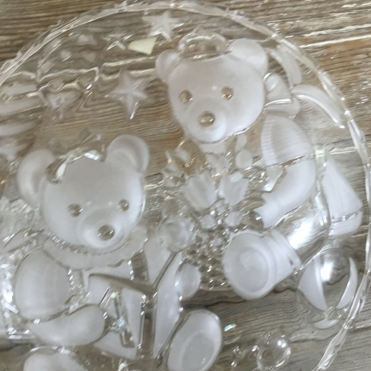 Mikasa Party Bears 15" Embossed Frosted Round Hostess Platter With Original Box