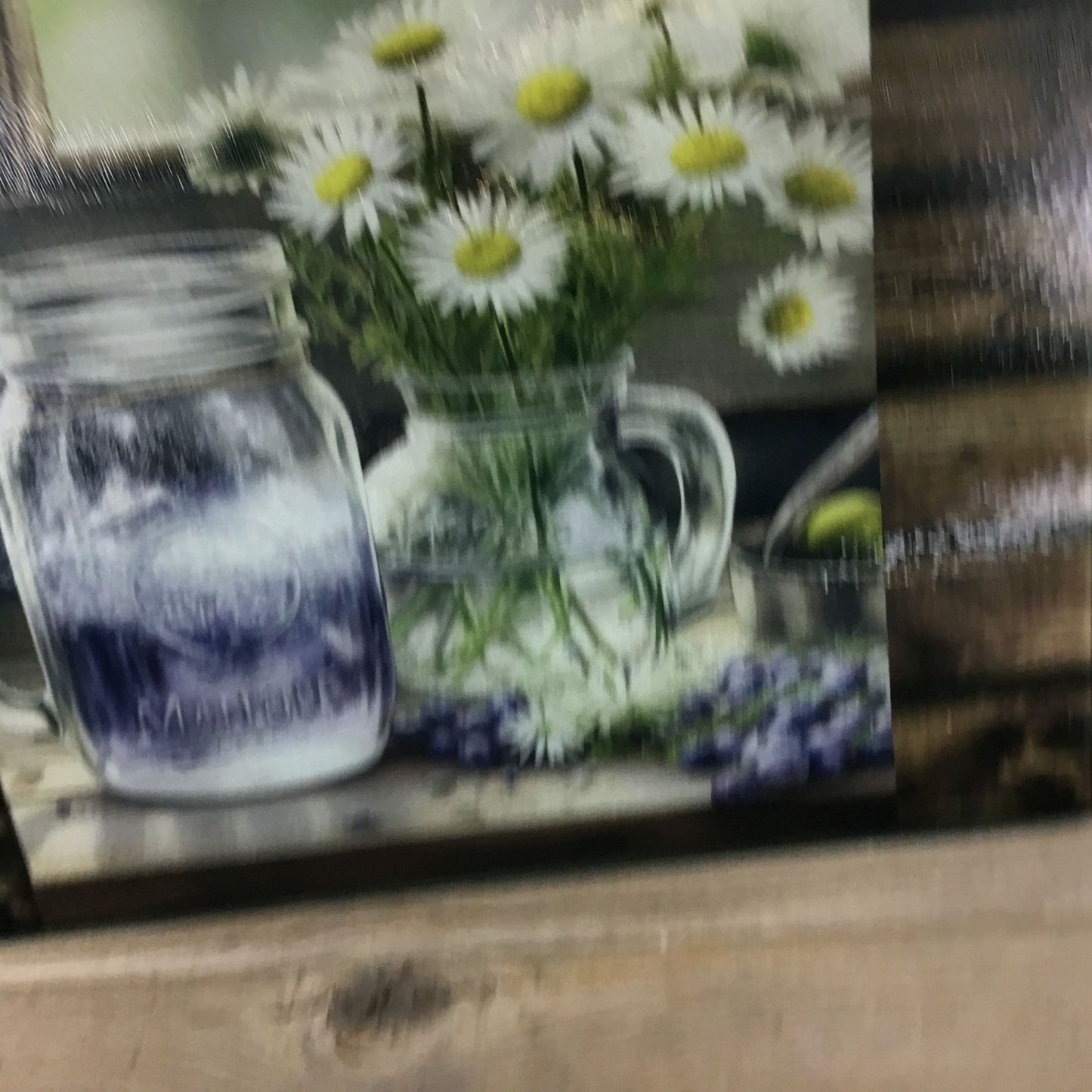 Rustic Lemonade and Daises Glass Cutting Board