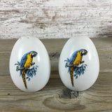 Blue and Gold Macaw Ceramic Salt & Pepper Shakers