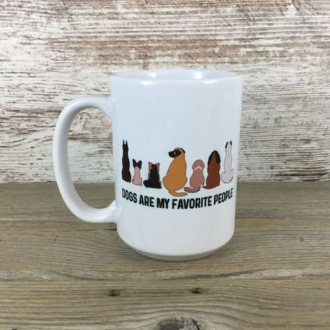 Dogs are My Favorite People Ceramic Coffee Mug