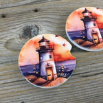 Lighthouse Car Coasters