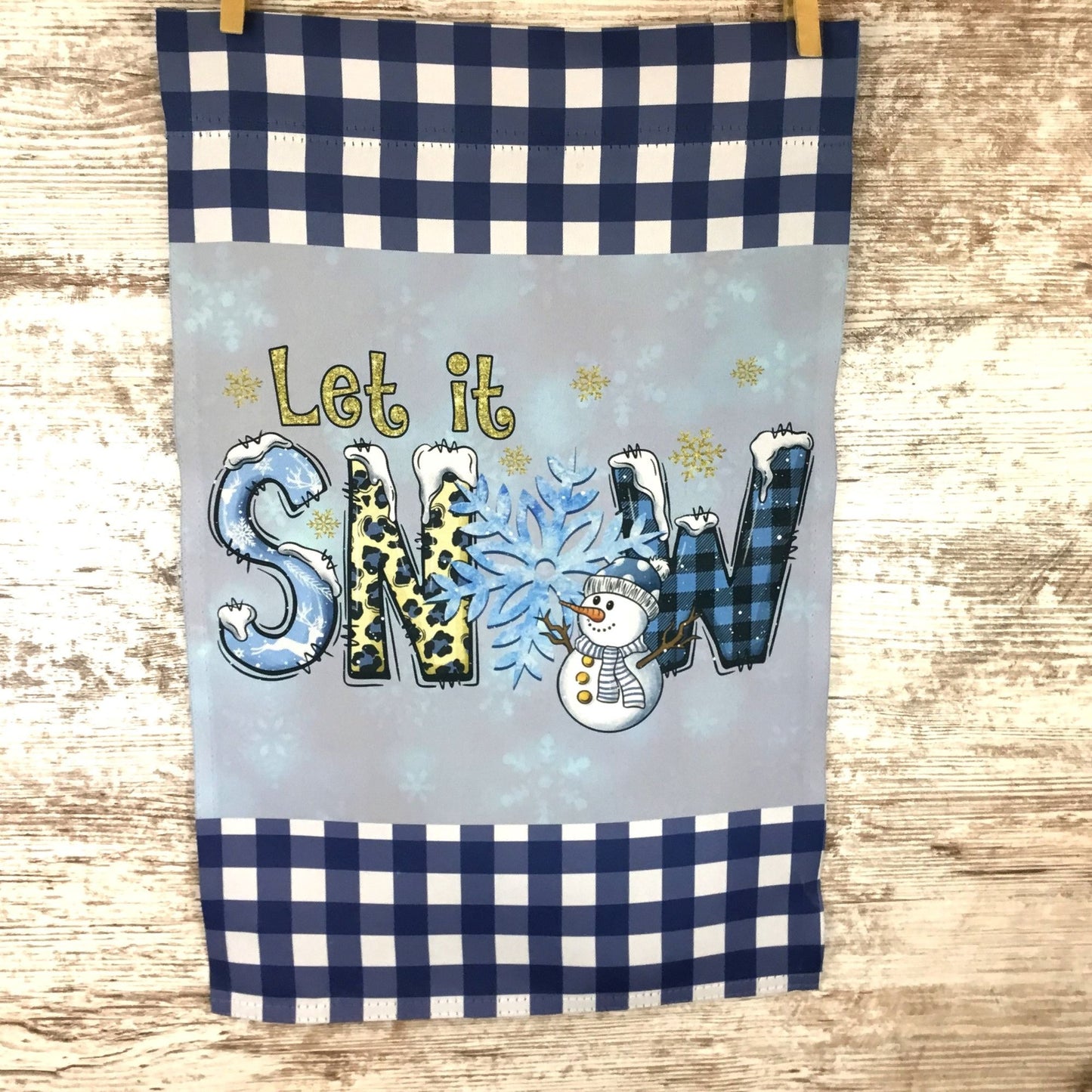 Let it Snow Winter Garden Flag