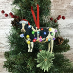 Christmas Dairy Cow Christmas Ornament