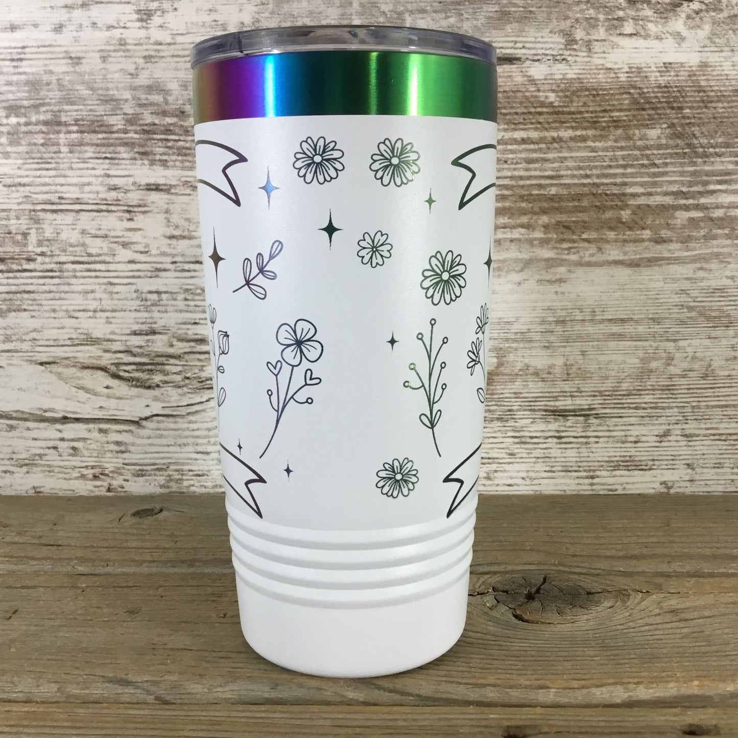 Retro Coquette Goose Trio with Bows & Florals 20 oz Stainless Steel Tumbler