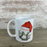 Baseball Santa Christmas Personlaized Ceramic Coffee Mug