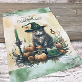 Come in for a Spell Cat Garden Flag