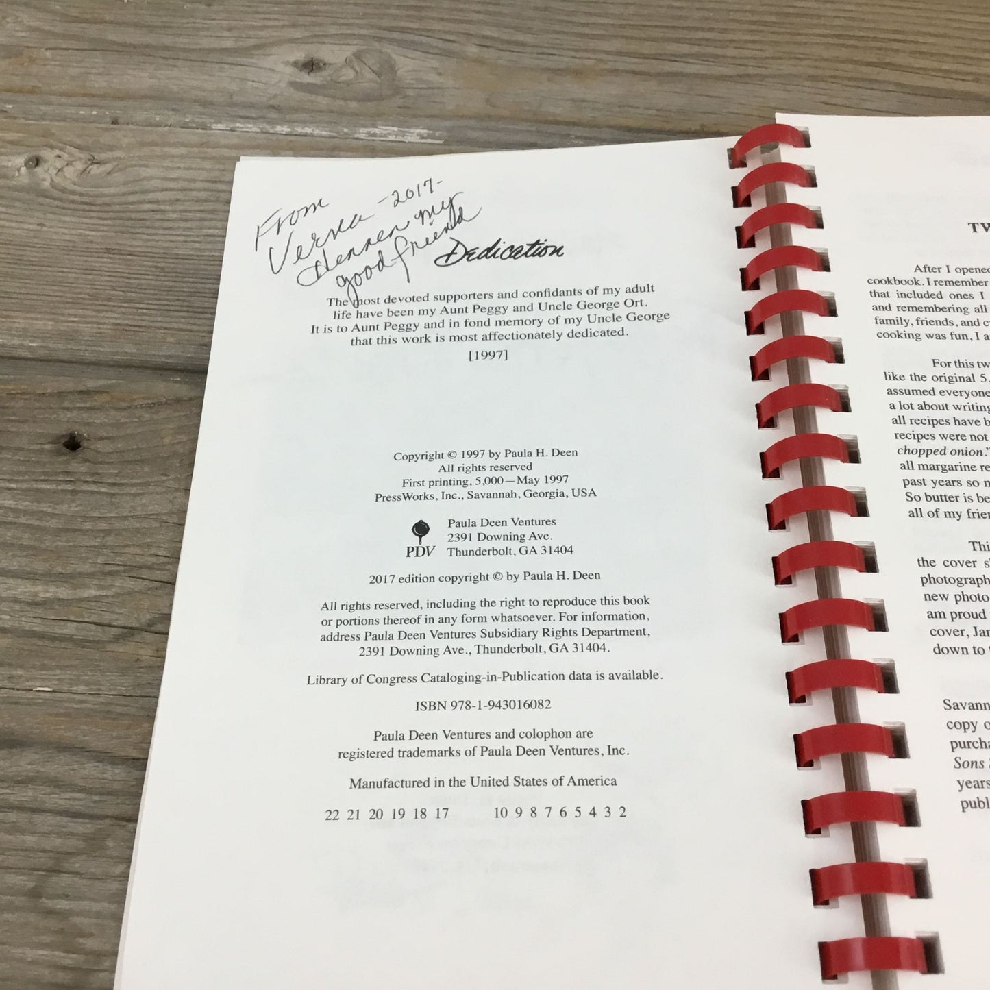 Favorite Recipes From The Lady & Her Friends Cookbook By Paula H Deen Spiral Bound