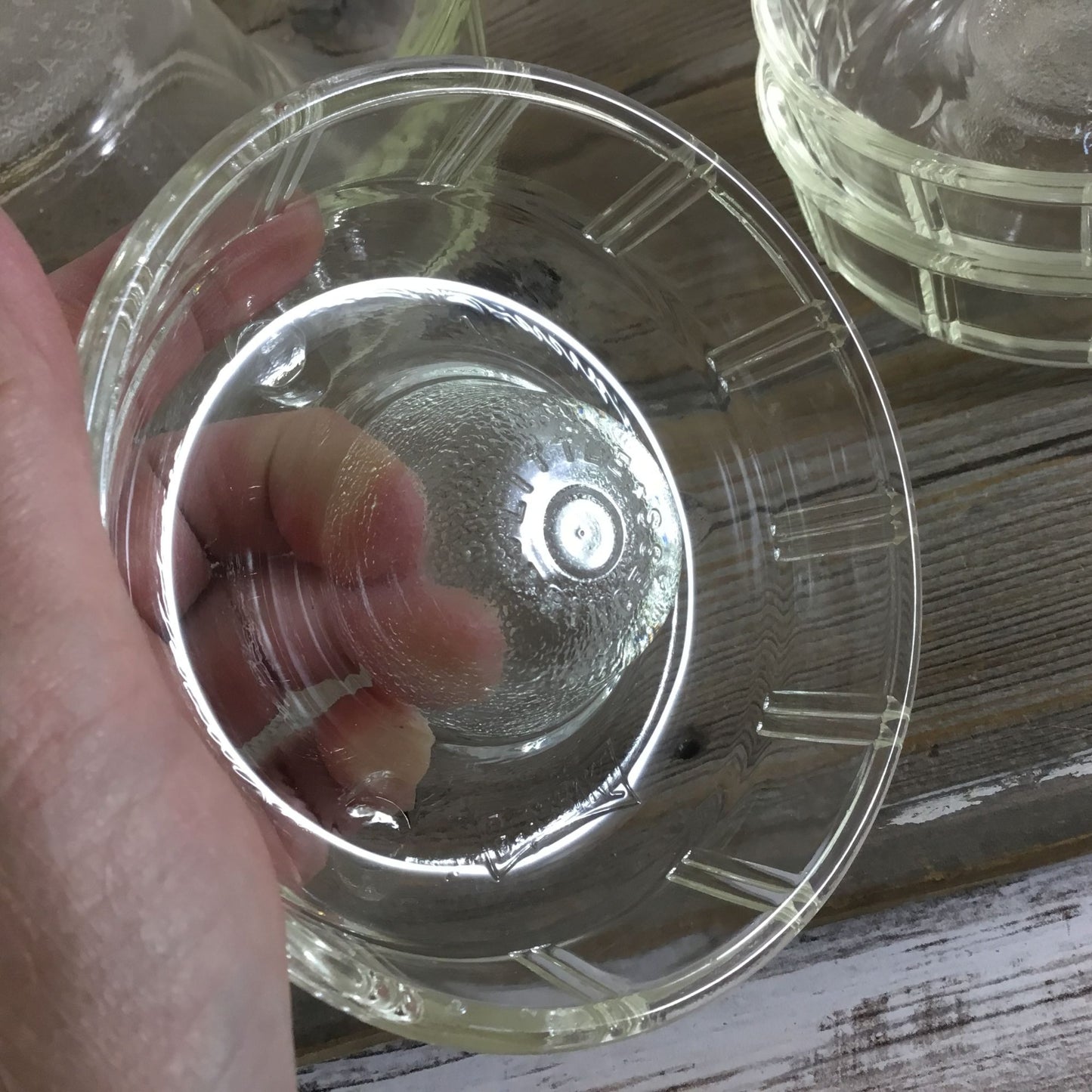 Vintage Queen Anne Glasbake Ring & Little Princess Molds Bundt Glass Cake Pans