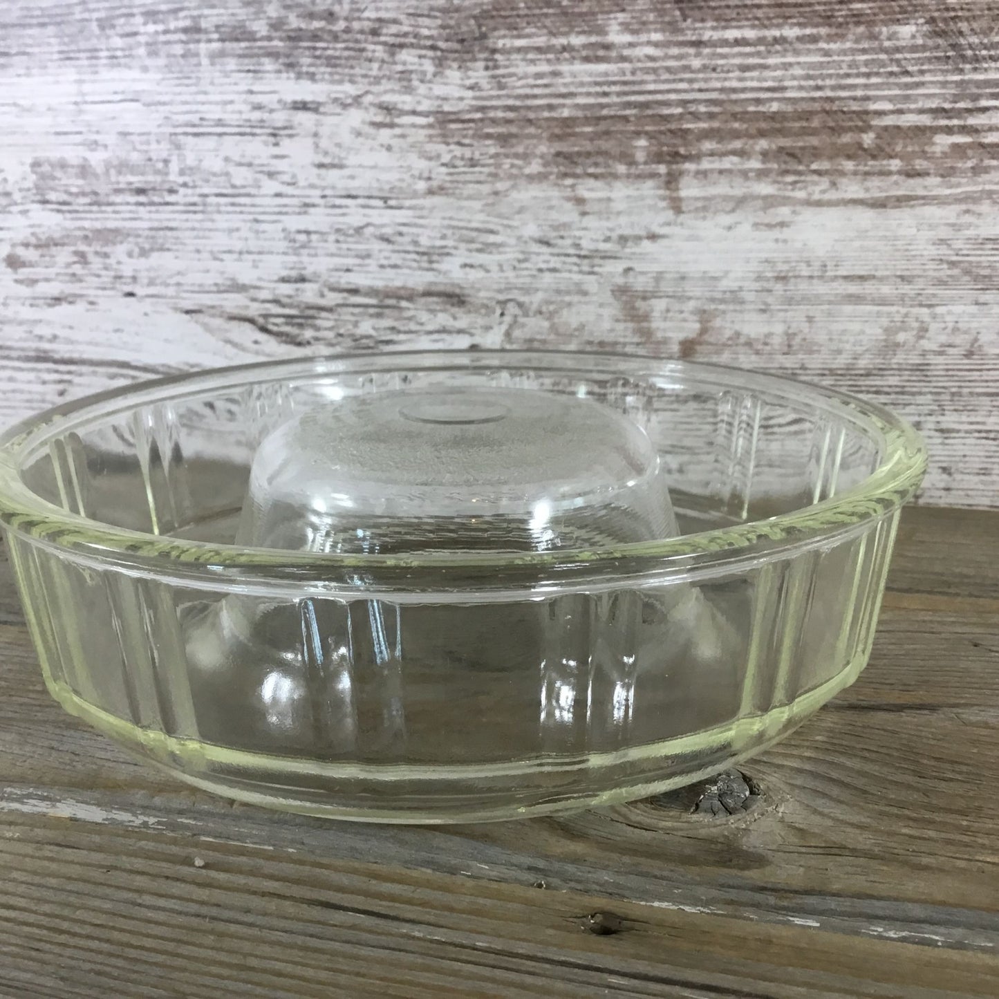 Vintage Queen Anne Glasbake Ring & Little Princess Molds Bundt Glass Cake Pans