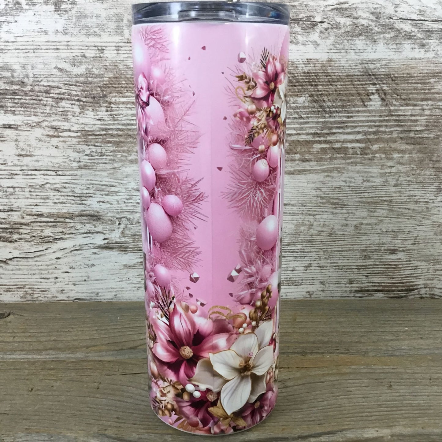 Pink Nutcrackers Christmas 20 oz Skinny Tumbler