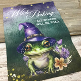Witch Parking All Others Will Be Toad Halloween Garden Flag