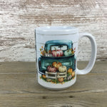 Fall Pumpkin Truck Ceramic Coffee Mug