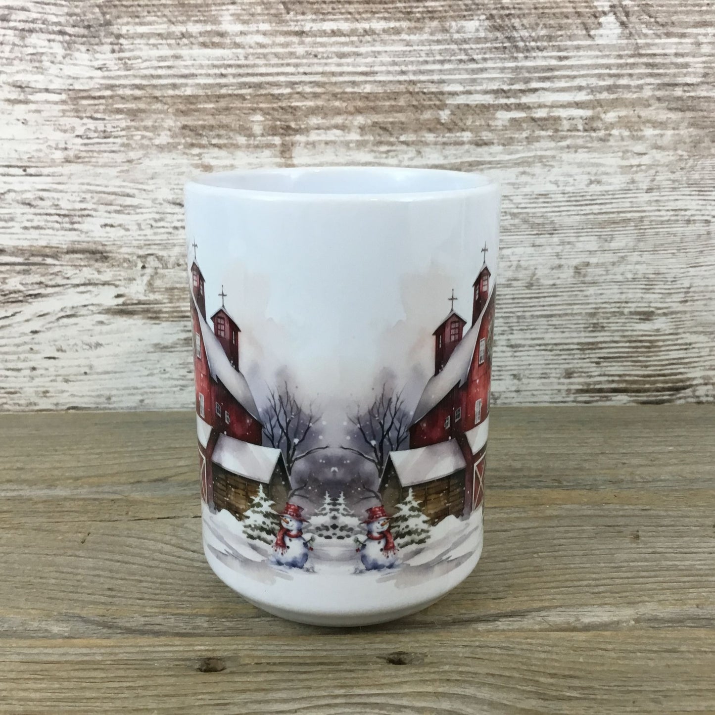 Red Truck Christmas on the Farm Ceramic Coffee Mug