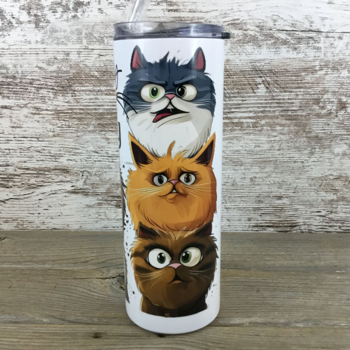 Crazy Cat Lady 20 oz Skinny Tumbler