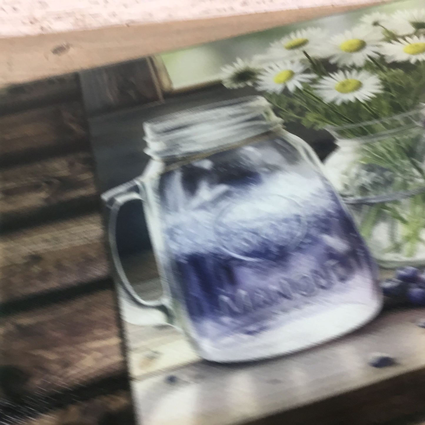 Rustic Lemonade and Daises Glass Cutting Board