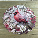 Male Cardinal Wind Spinner