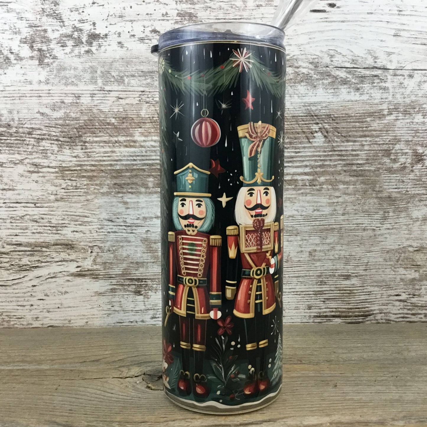 Nutcracker Christmas 20 oz Skinny Tumbler