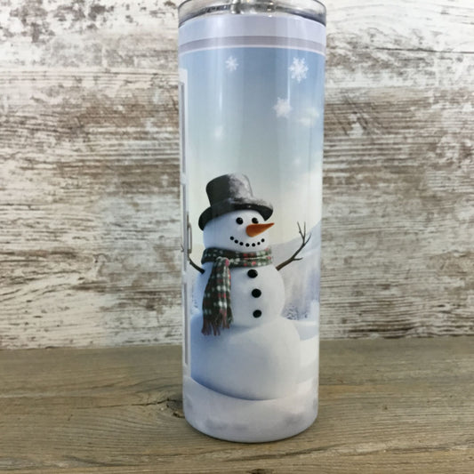 Snowman Winter Wonderland 20 oz Skinny Tumbler