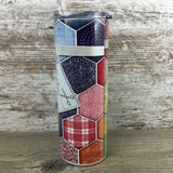Beautiful Things Come Together One Stitch at a Time 20 oz Skinny Tumbler