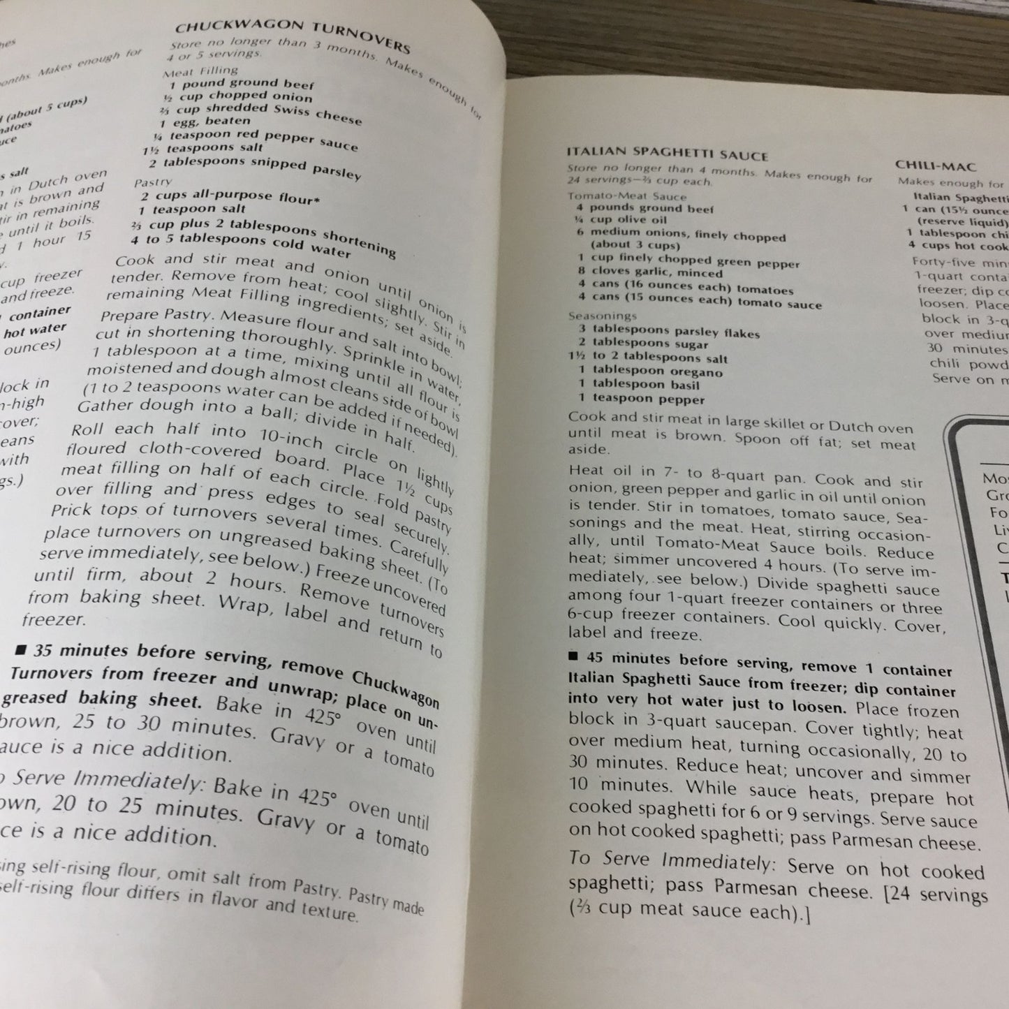 Betty Crockers Do-Ahead Cookbook First Printing 1972 Hardcover