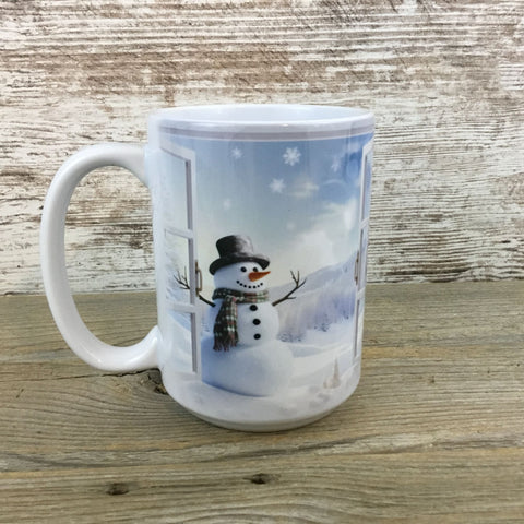 Snowman Winter Wonderland Ceramic Coffee Mug