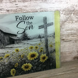 Follow the Son Religious Glass Cutting Board