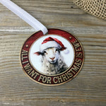 All I Want for Christmas is Ewe - Sheep Christmas Ornament
