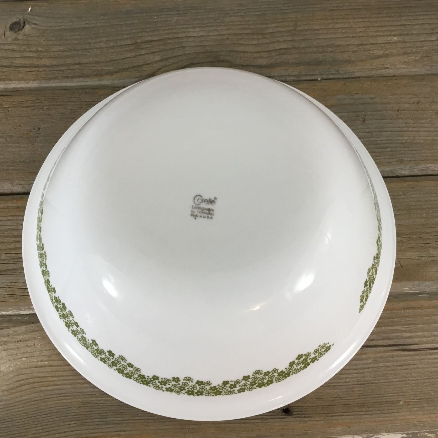 Corning Corelle Green Crazy Daisy Spring Blossom Serving Bowl 10 1/4"