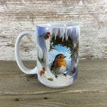 3d Winter Bird Ceramic Coffee Mug