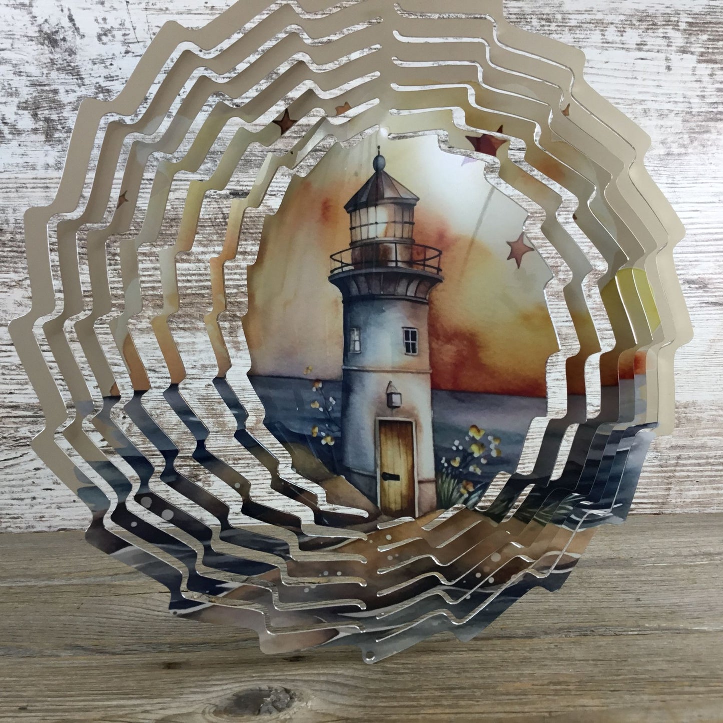 Lighthouse Wind Spinner 10"