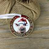 It's the Most Wonderful Swine of the Year Pig Christmas Ornament