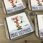 Merry KissMyAss Set of 4 Drink Coasters