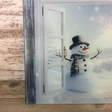 Snowman Winter Wonderland Glass Cutting Board