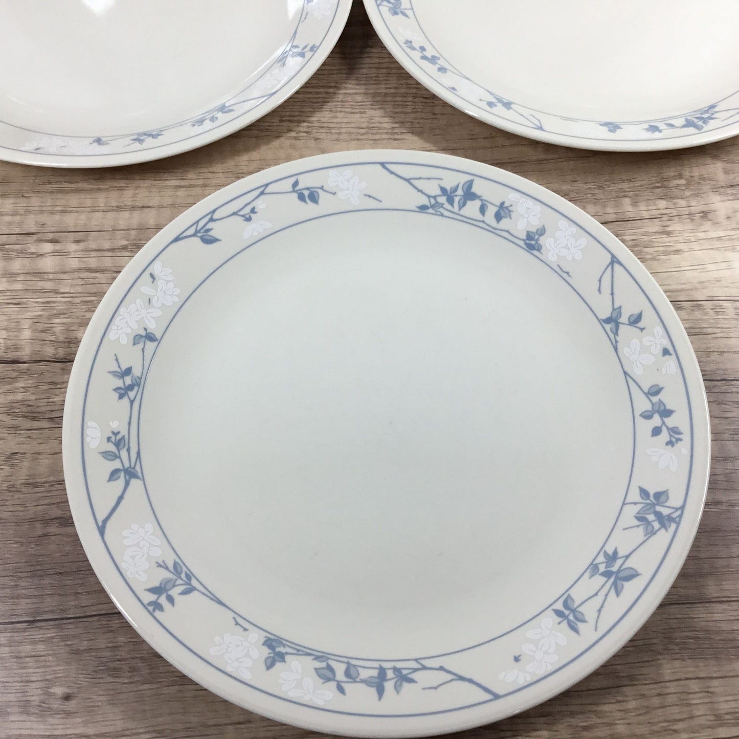 Set of 5 Corelle First Of Spring 10 1/4" Dinner Plates Floral Blue White Beige