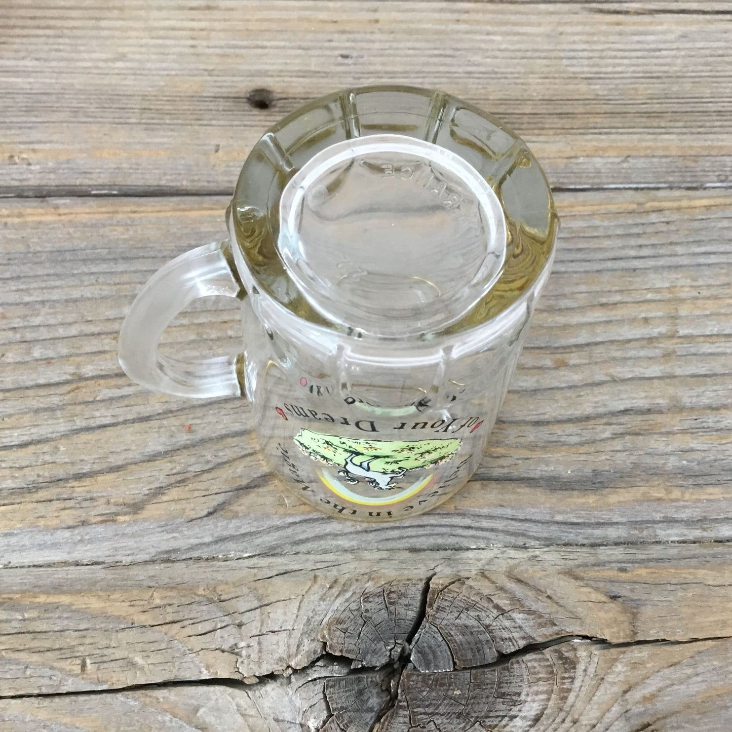 Russ Unicorn Glass Mug With 22K Gold Trim "Believe In The Magic Of Your Dreams"