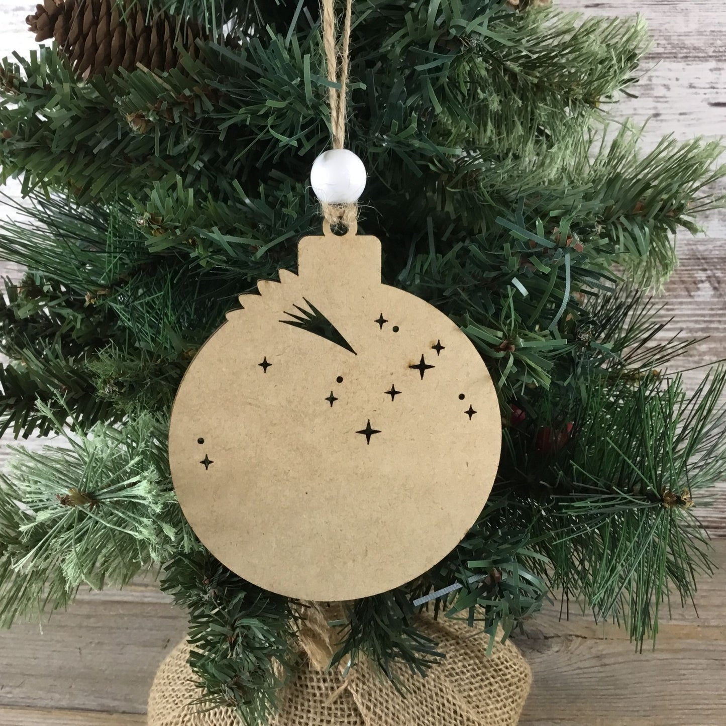 Set of 5 Handmade Religious Layered Christmas Ornaments