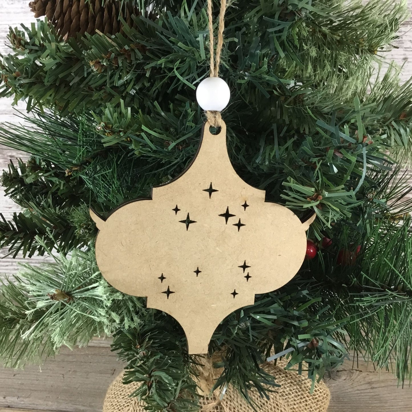 Set of 5 Handmade Religious Layered Christmas Ornaments