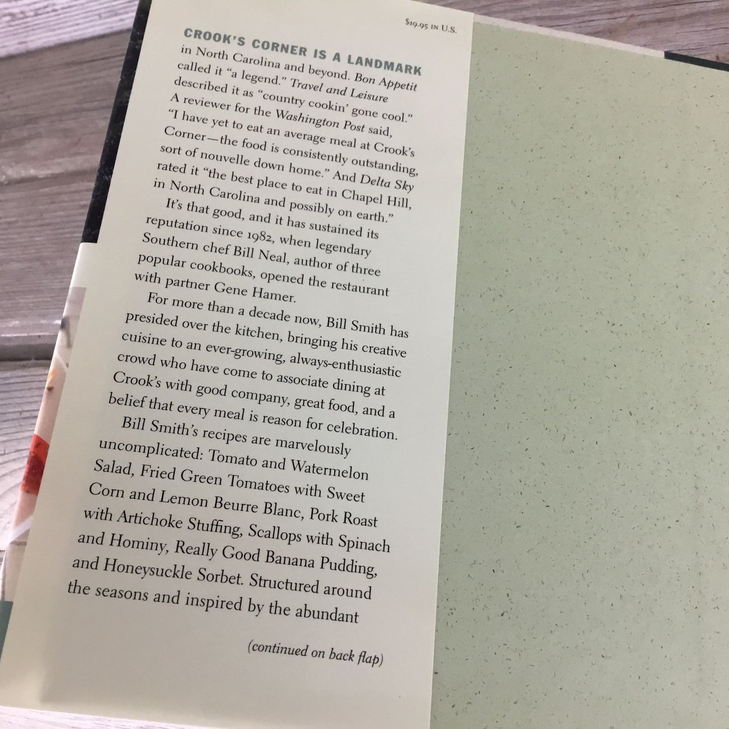 Seasoned In The South Cookbook Bill Smith Recipes From Crooks Corner Errata Slip