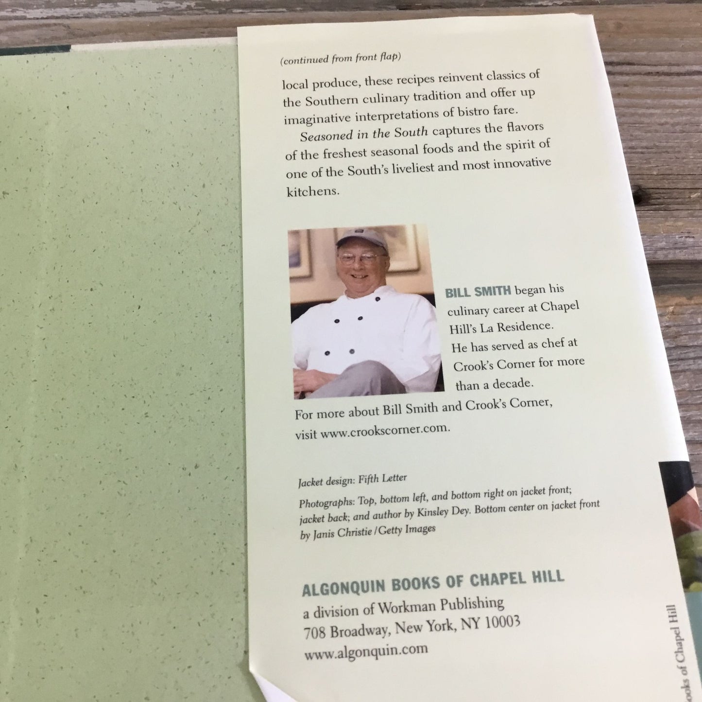 Seasoned In The South Cookbook Bill Smith Recipes From Crooks Corner Errata Slip