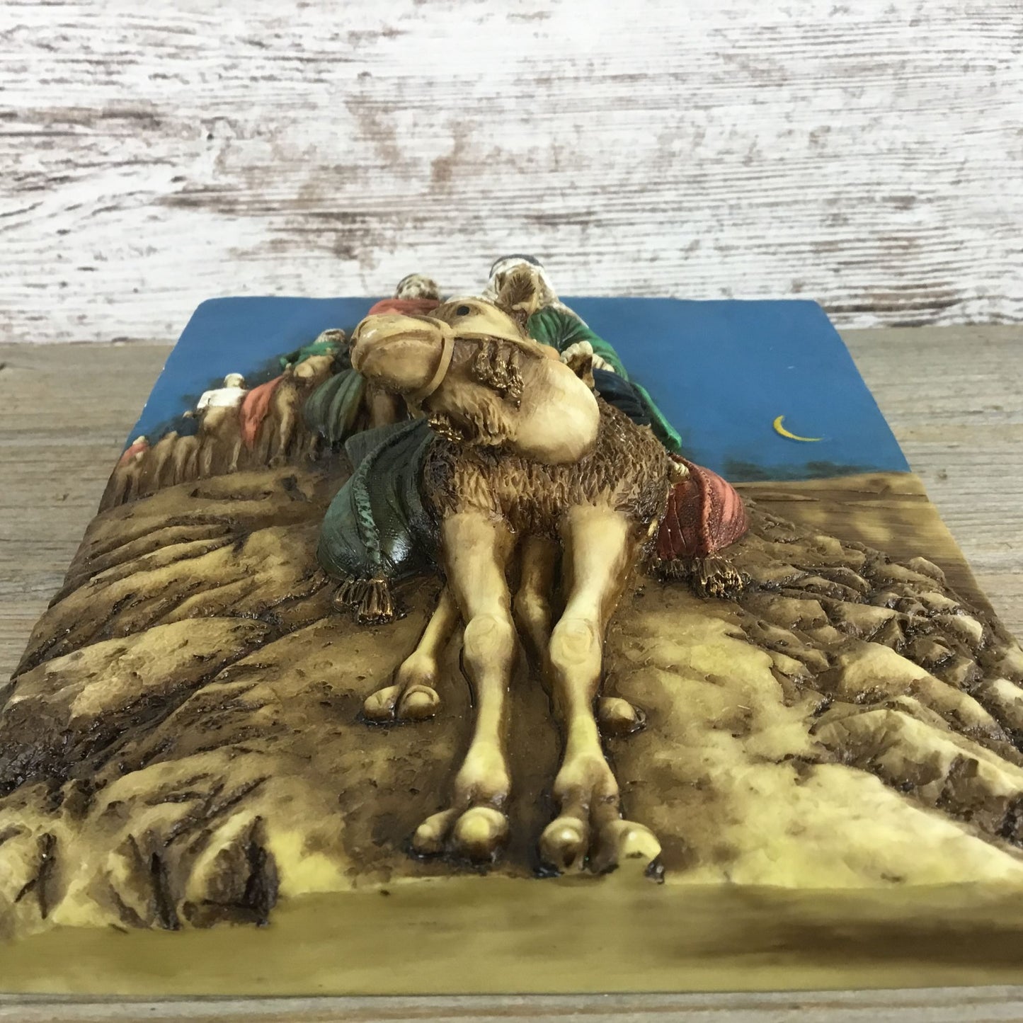 Vintage 3D Middle Eastern Camel Wall Plaque